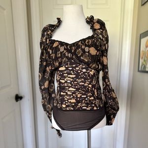 Free People Brunch Date Bodysuit